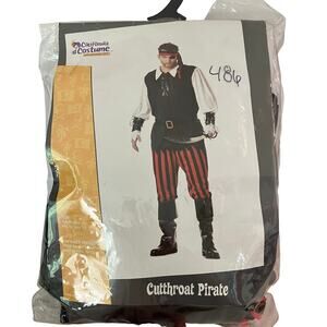 Men’s Halloween Adult Plus Size Costume CUT THROAT PIRATE, California Costume Co